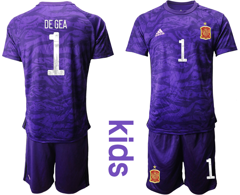 2021 European Cup Espana purple goalkeeper Youth 1.. soccer jerseys